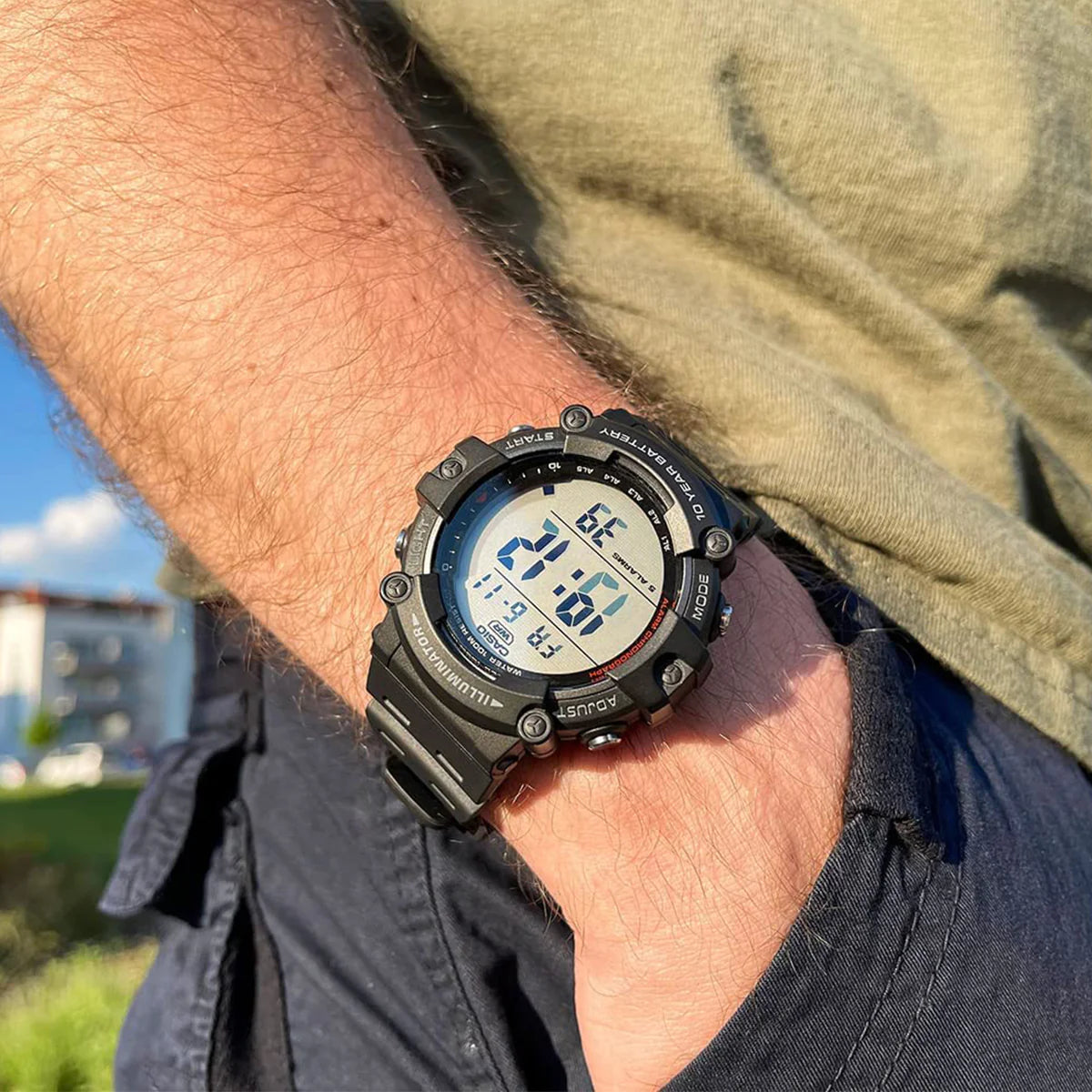 Reloj Casio Correa Larga AE-1500WHX-1AV Hombre - Digital