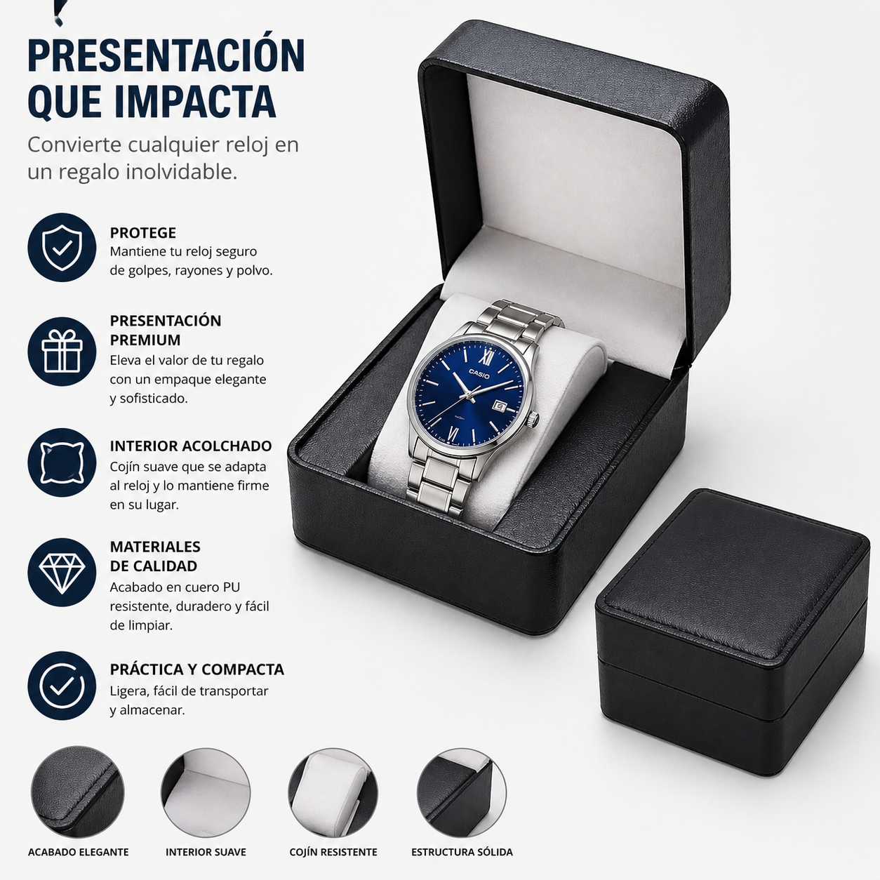 Caja Elegante para Reloj – Ideal para Regalos 🎁