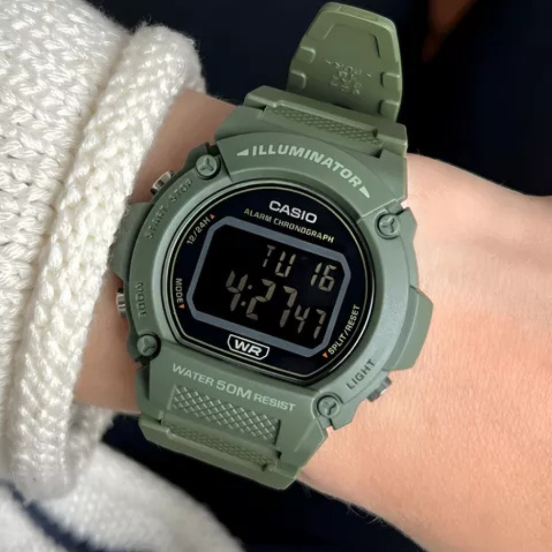 Reloj Casio W-219HC-3BV Unisex - Digital