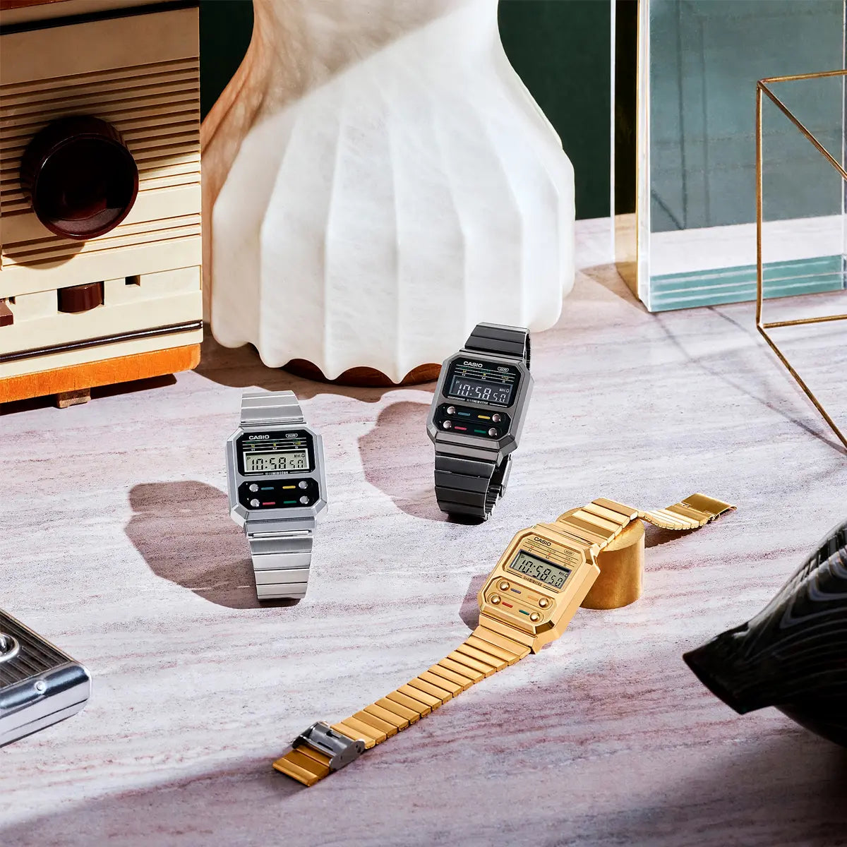 Reloj Casio A-100WEG-9A Unisex - Digital - Relojeando Casio Reloj Reloj Casio A-100WEG-9A Unisex - Digital