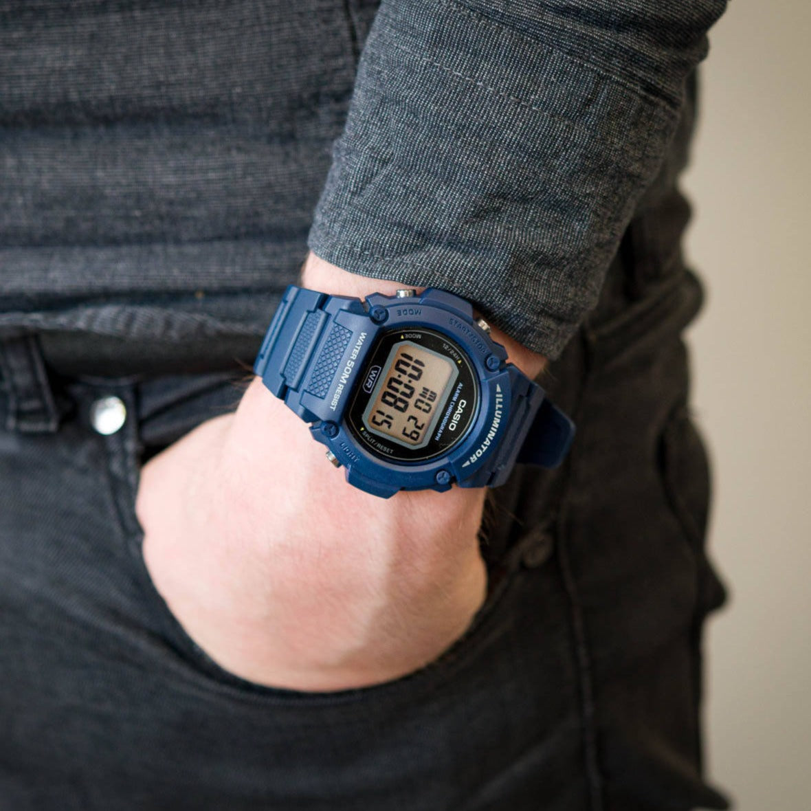 Reloj Casio W-219H-2AV Unisex - Digital