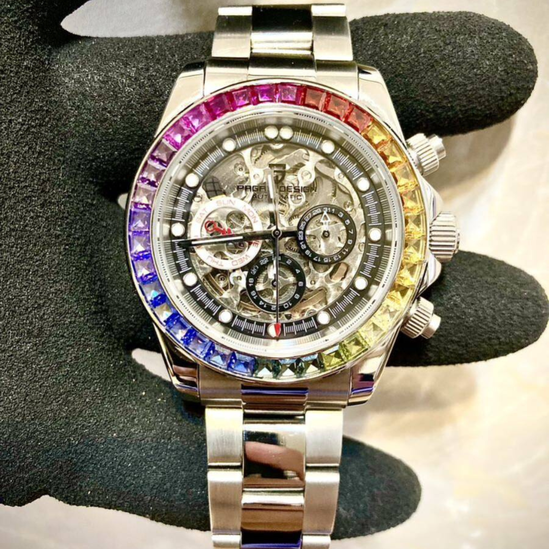 Reloj Pagani Design Diamond Rainbow PD1653 Automático Hombre - Análogo