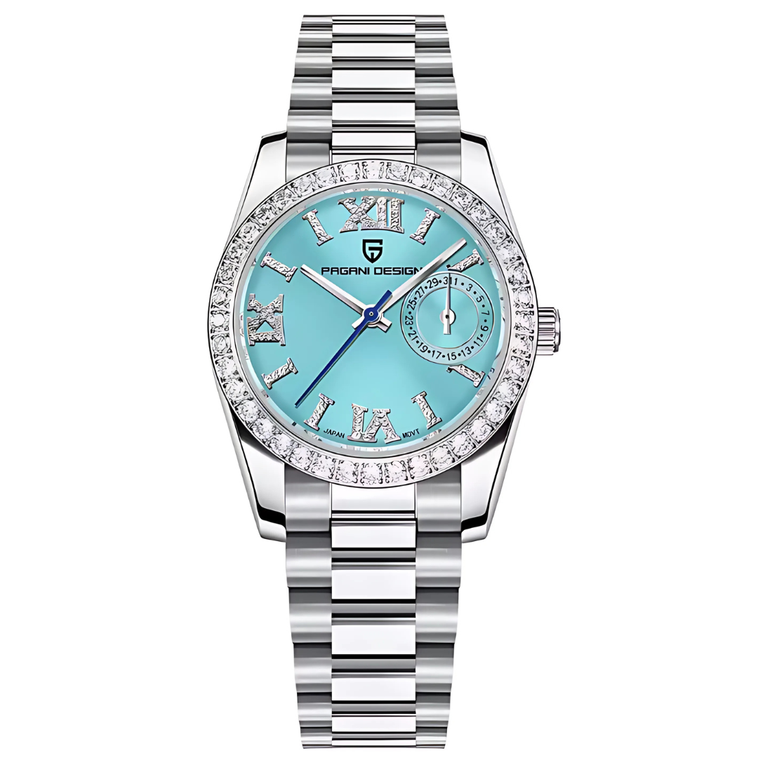 Reloj Pagani Design 1776T Datejust Japan Movt VH65 Mujer - Análogo