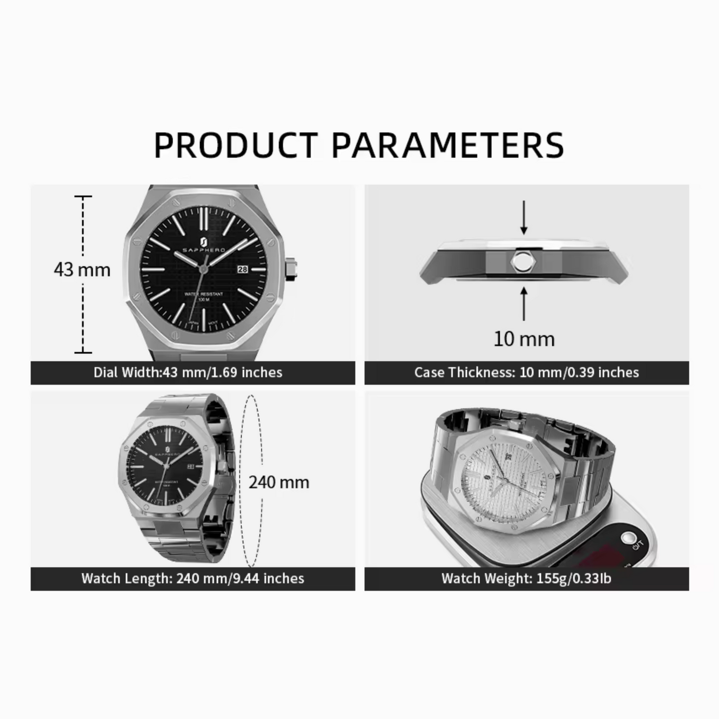 Reloj Sapphero Royal Oak SO2110 Hombre - Análogo