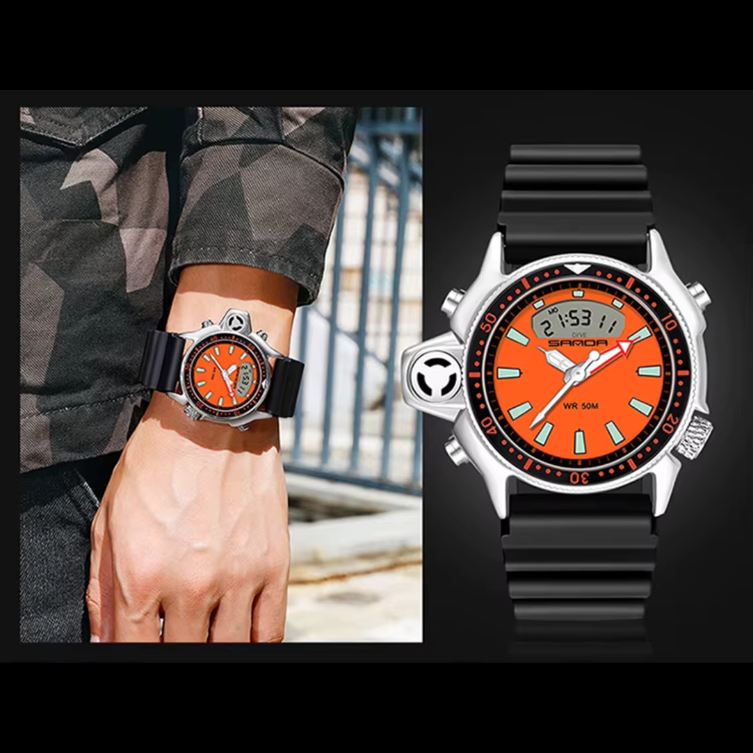 Reloj Sanda Aqualand Promaster 3008 Hombre - Análogo Digital