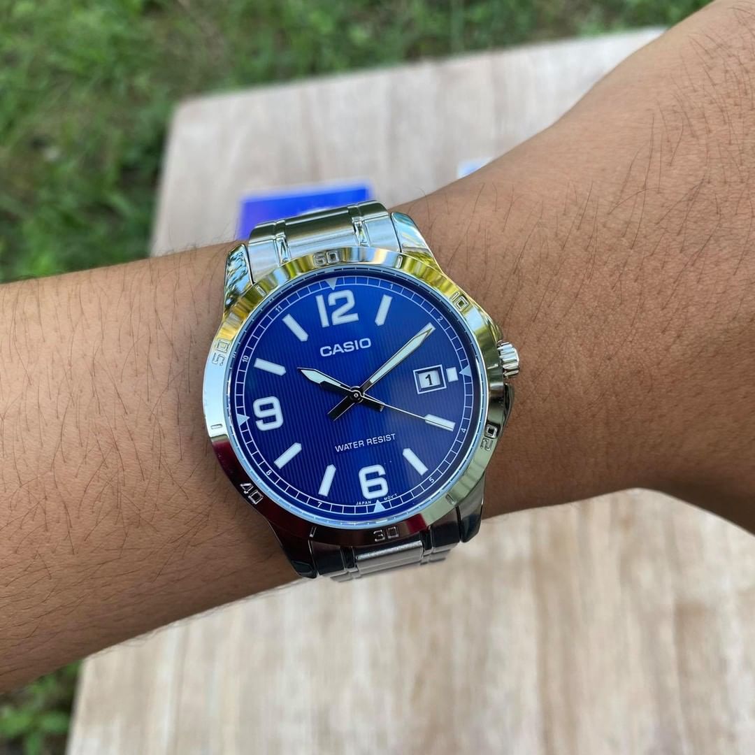 Reloj Casio MTP-V004D-2B Hombre - Análogo