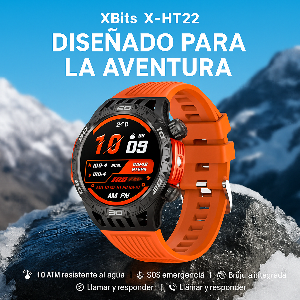 SmartWatch XBits X-HT22NJ Unisex para Android o iOS