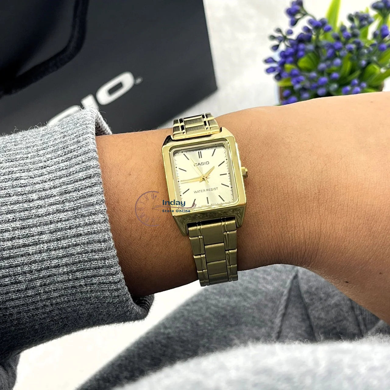 Reloj Casio Tank LTP-V007G-9E Mujer - Análogo
