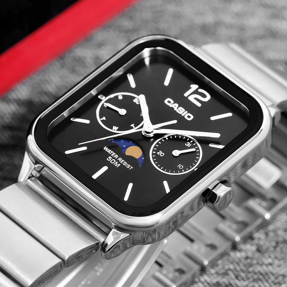 Reloj Casio Moonphase MTP-M305D-1AV Unisex - Análogo