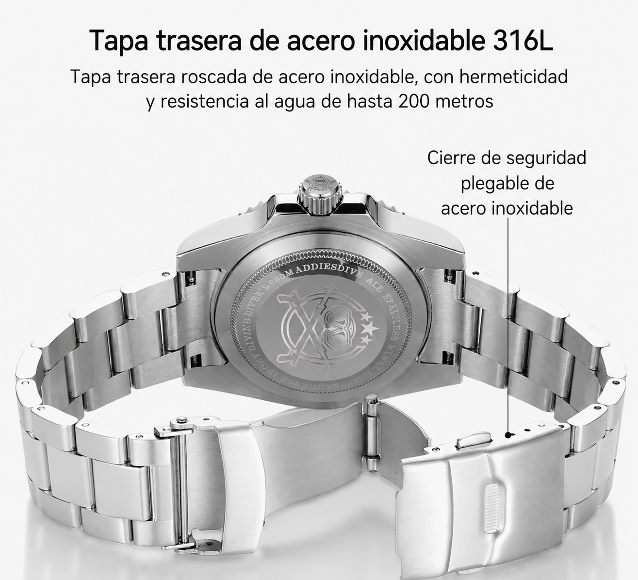 Reloj Addiesdive MYH3A Miyota 2115 Bisel Cerámico Hombre - Análogo