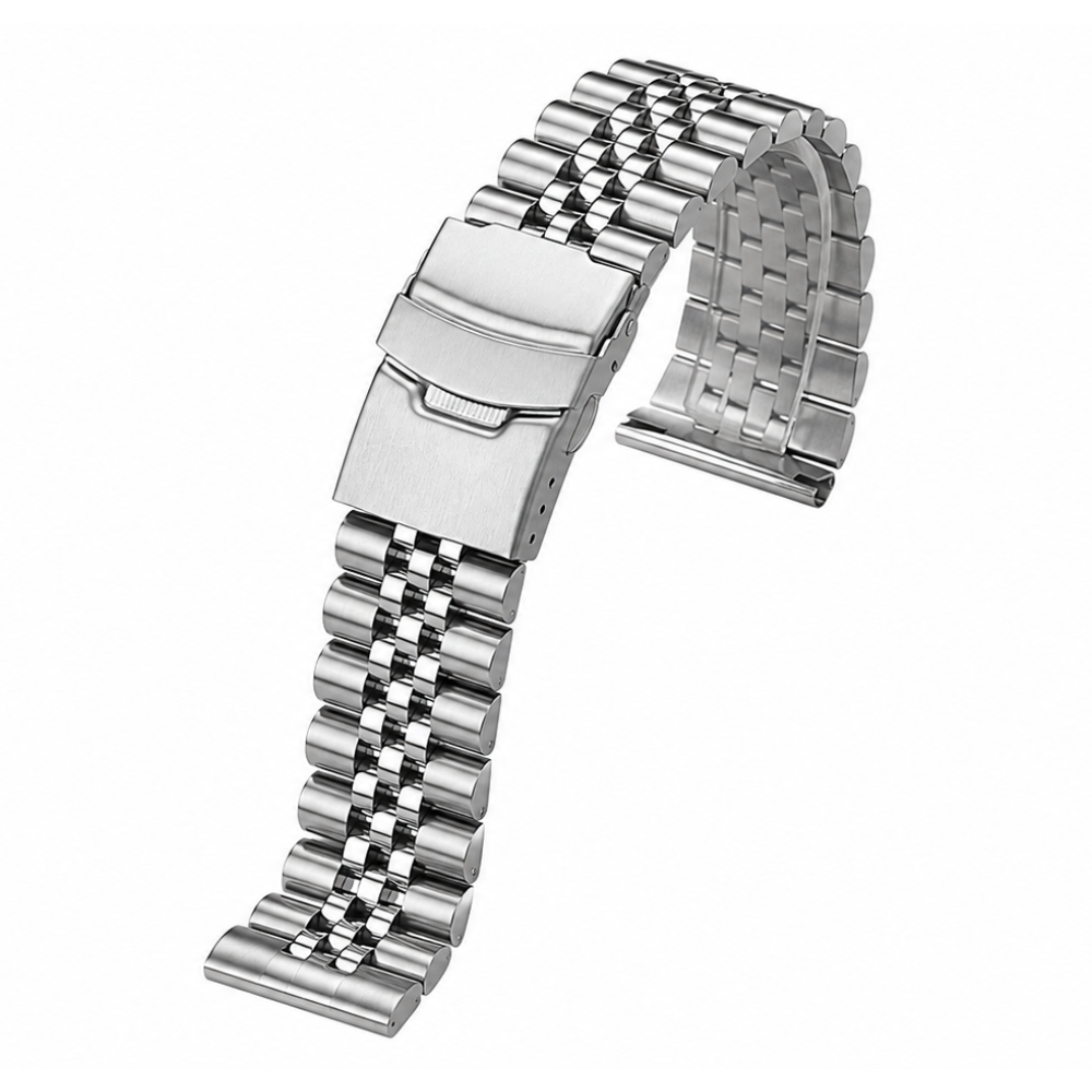 Correa Jubilee Acero Inoxidable Plateado 20mm - Universal