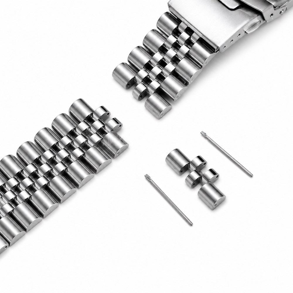 Correa Jubilee Acero Inoxidable Plateado 22mm - Universal