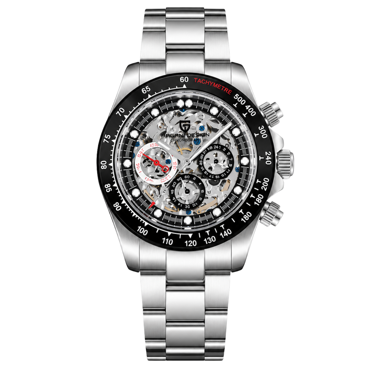 Reloj Pagani Design Skeleton Zafiro Automático PD-1653 Hombre - Análogo