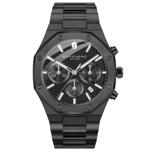 Reloj Sapphero Royal Oak Black Edition SO2111BB Hombre - Análogo
