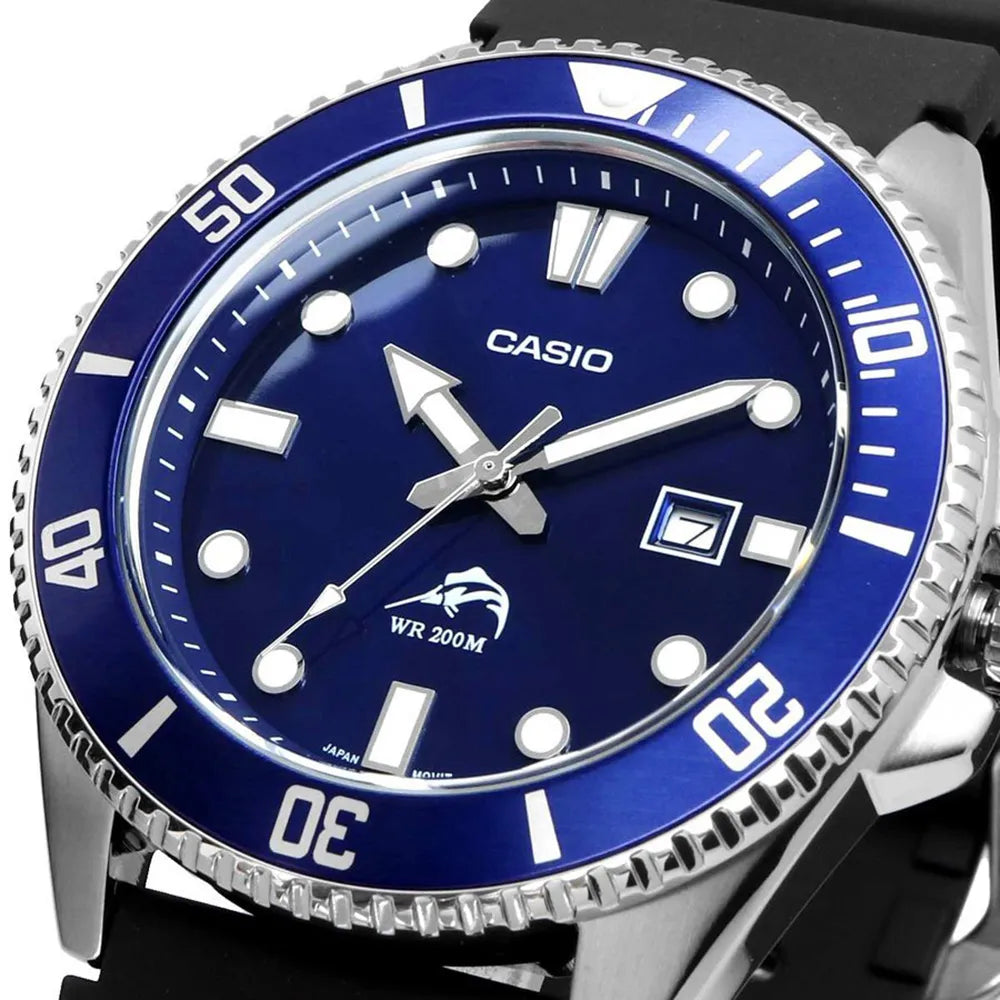 Reloj Casio Marlin MDV-106B-2AV Hombre - Análogo – Relojeando
