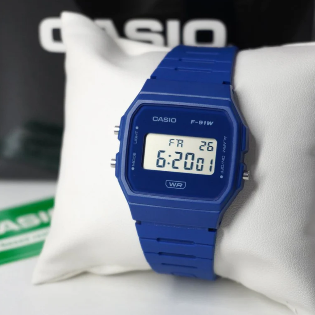 Reloj Casio Vintage Bio-Plastic F-91WB-2A1 Unisex - Digital