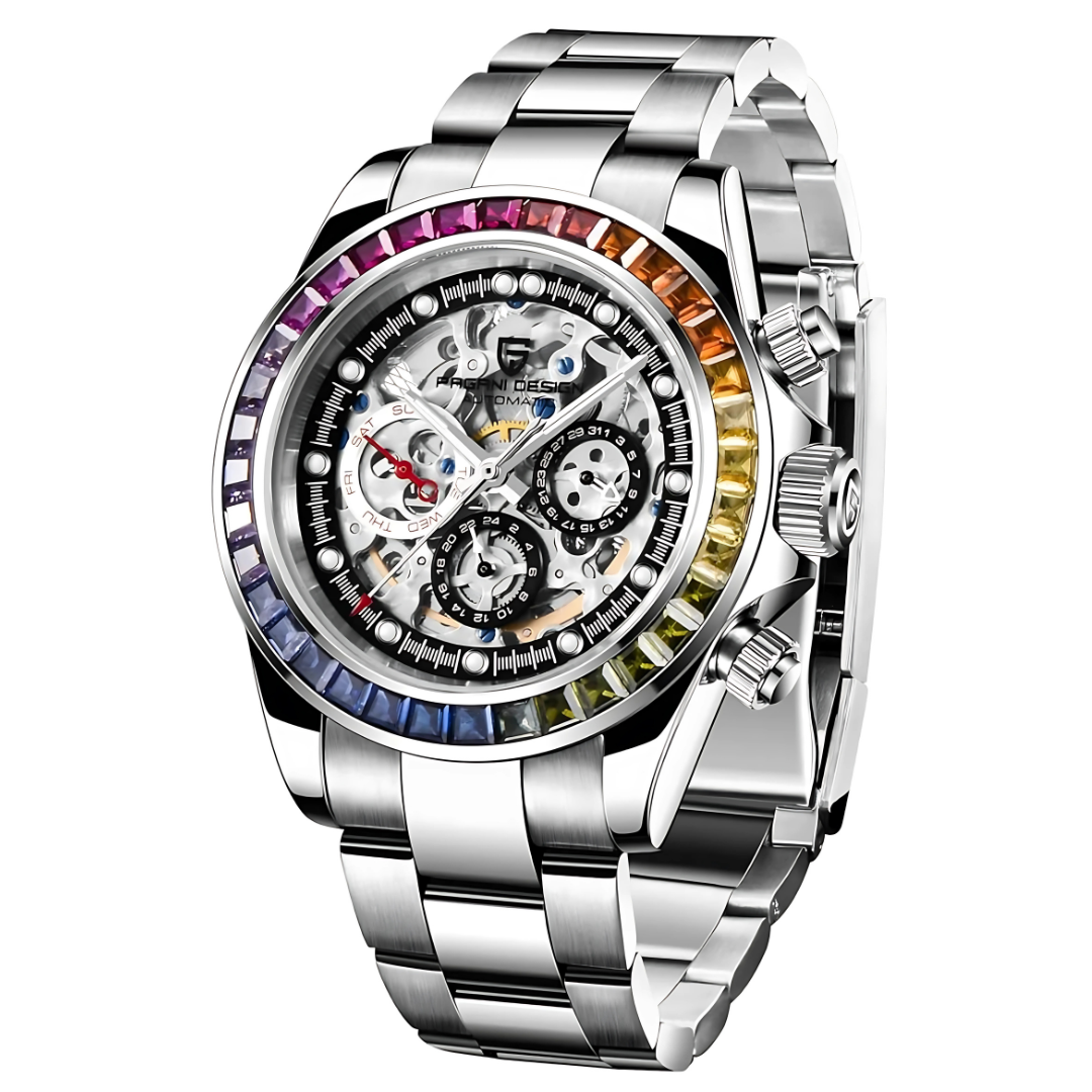 Reloj Pagani Design Diamond Rainbow PD1653 Automático Hombre - Análogo