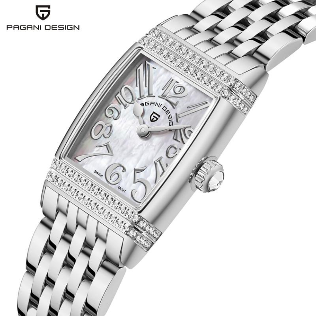 Reloj Pagani Design 1737L Tank Mov Suizo Ronda 762 Mujer - Análogo