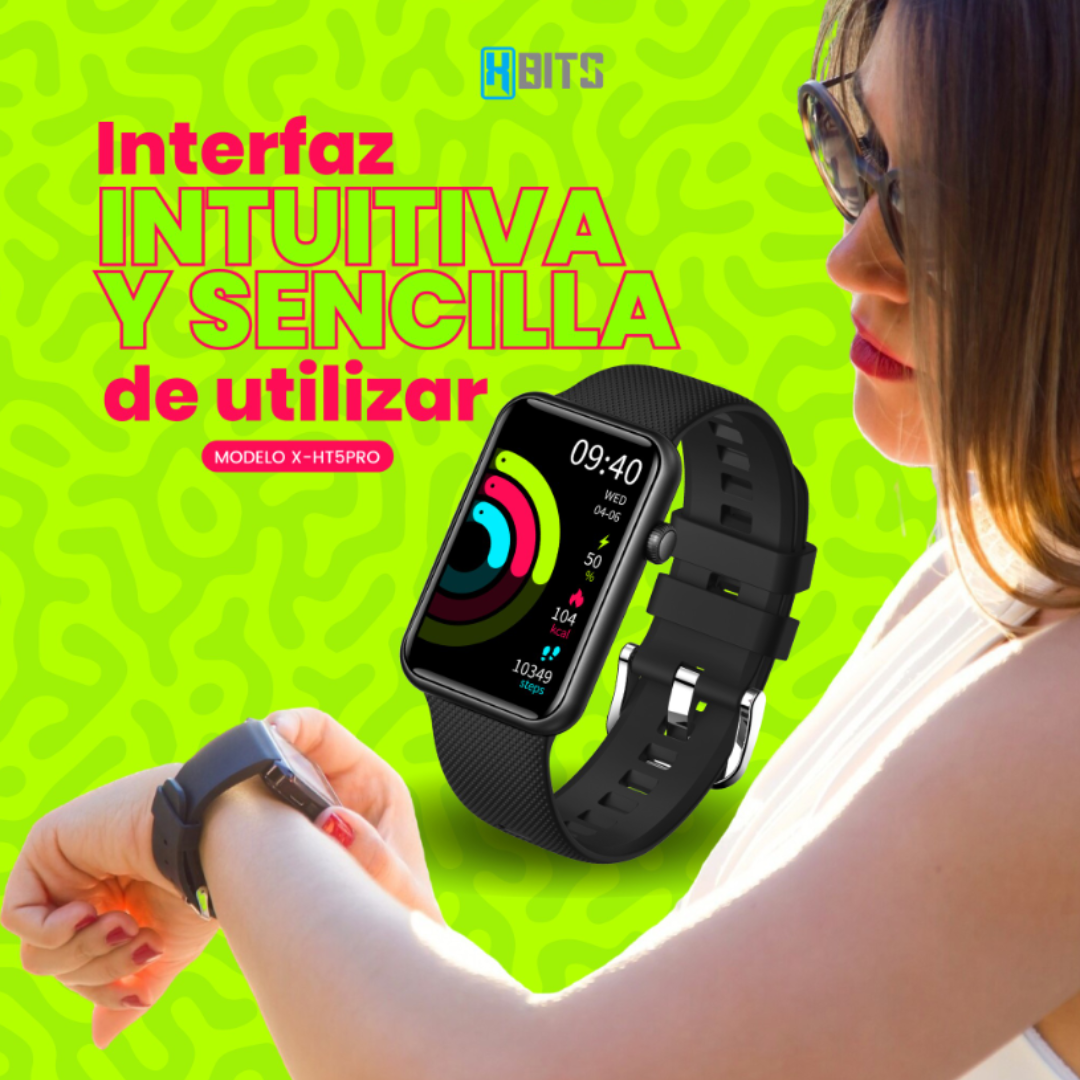 SmartWatch XBits X-HT5PRO-N Unisex para Android o iOS