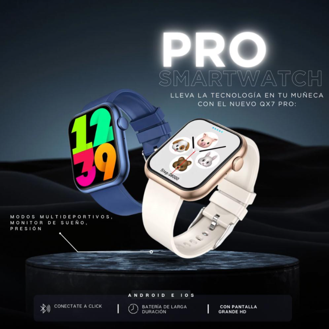 SmartWatch XBits X-QX7PRO-A Unisex para Android o iOS