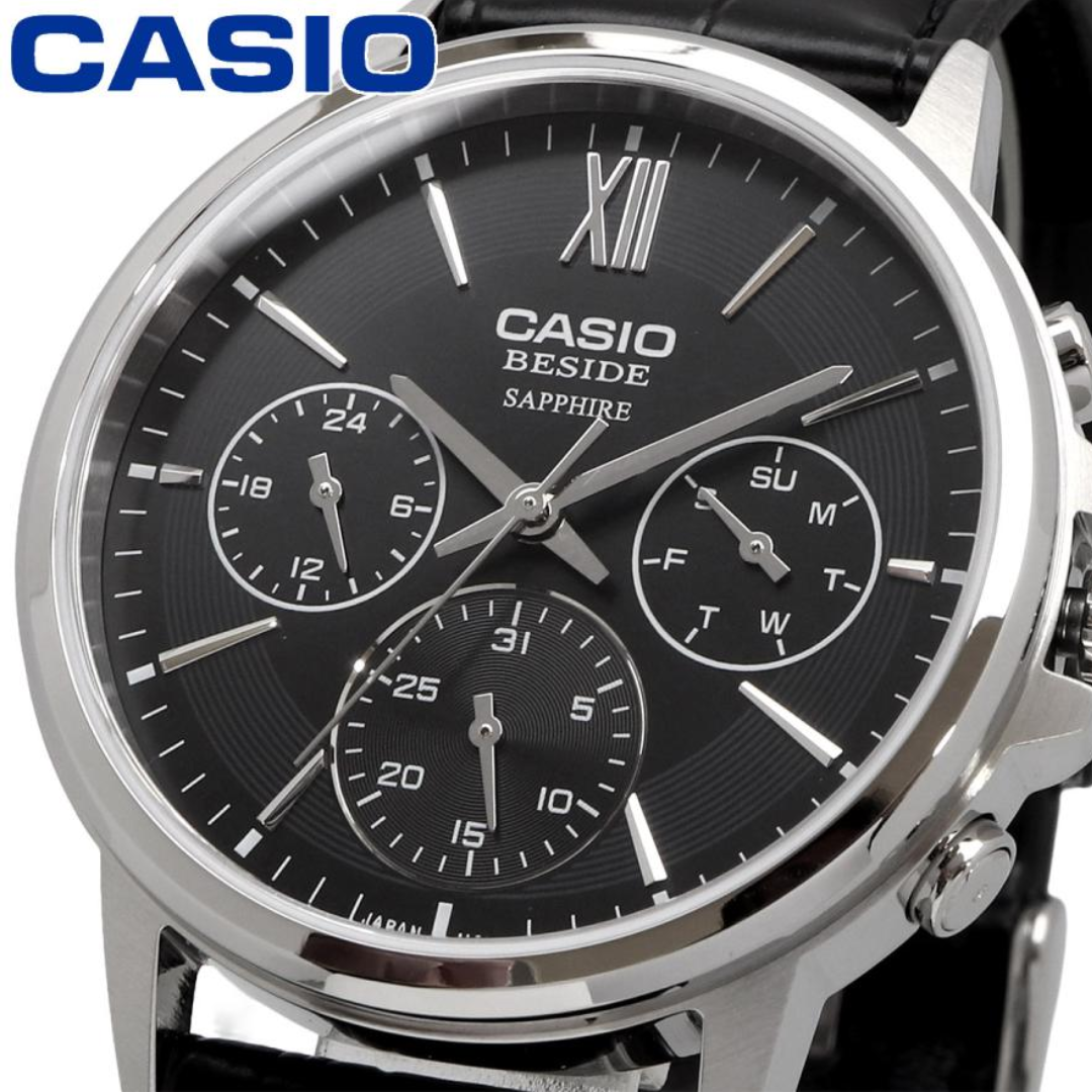 Reloj Casio Beside BMS-300L-1AV Zafiro Hombre - Análogo