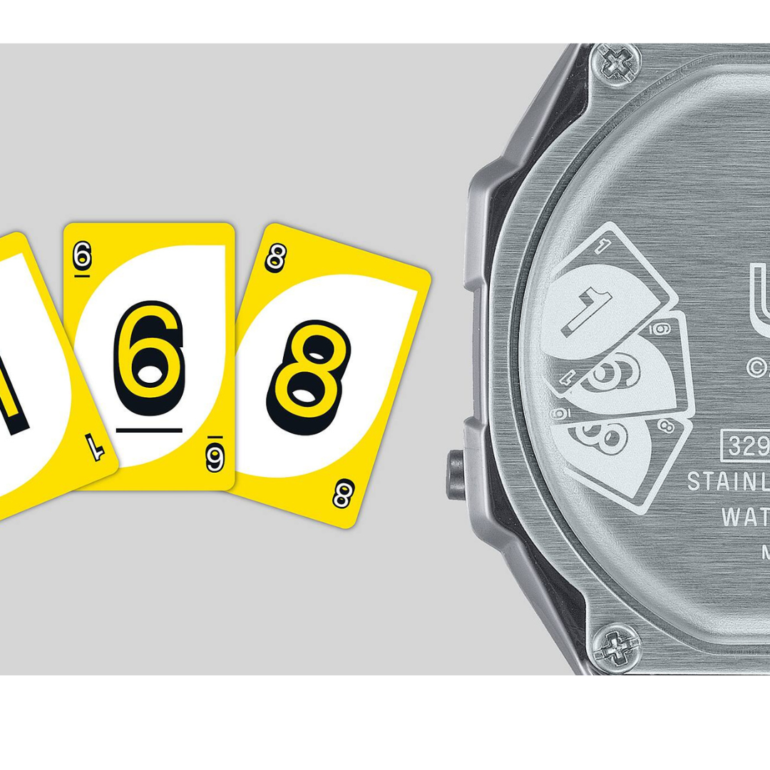 Reloj Casio A-168WEUC-1A Edición Limitada Juego UNO Unisex - Digital