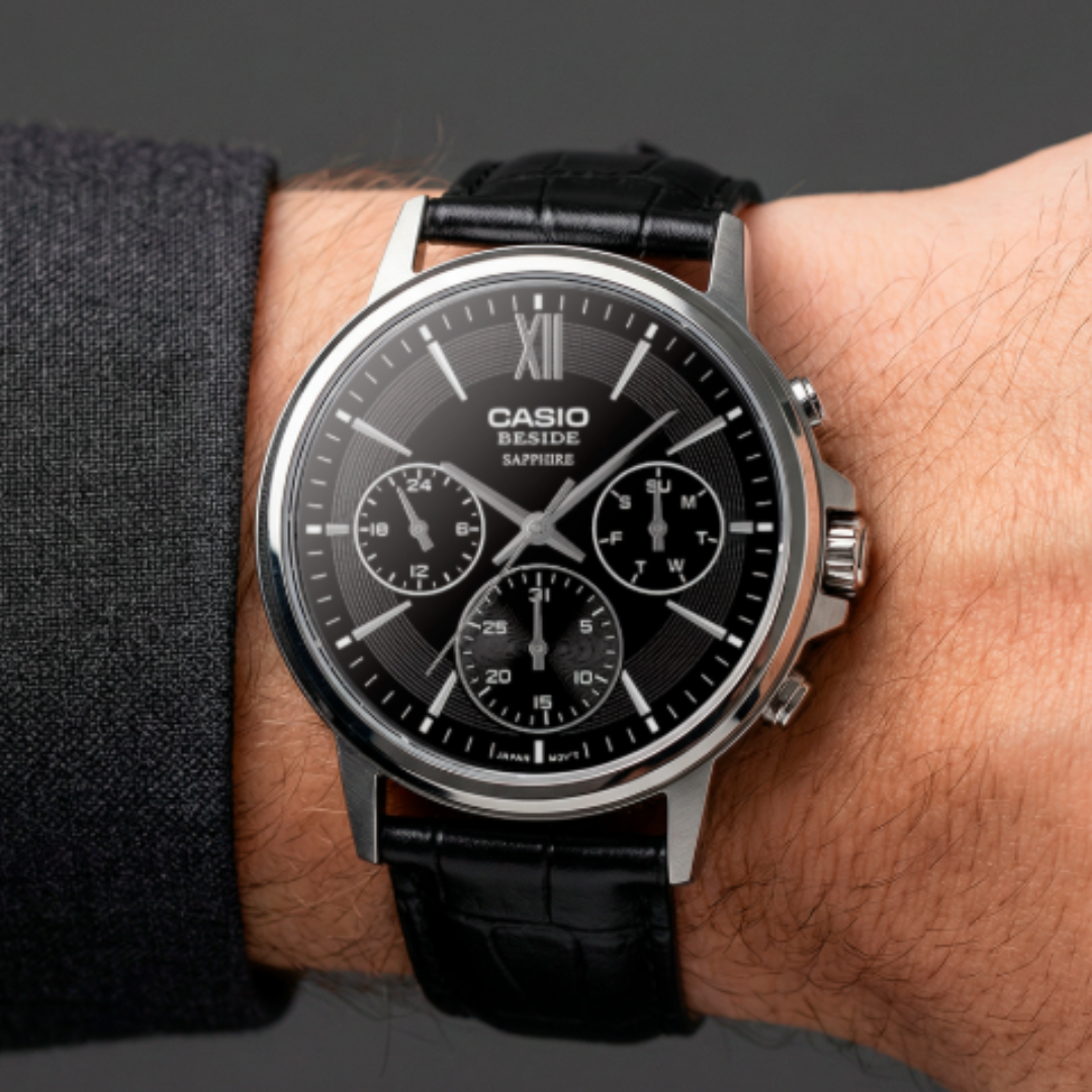 Reloj Casio Beside BMS-300L-1AV Zafiro Hombre - Análogo