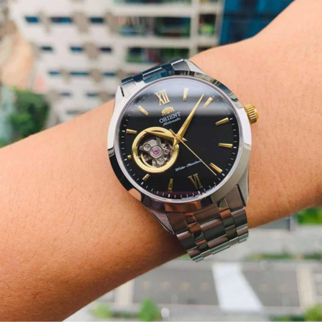 Reloj Orient TAG03002B Open Heart Automático Cristal Zafiro Hombre - Análogo