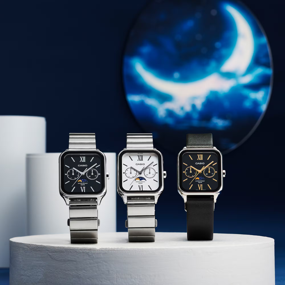 Reloj Casio Moonphase MTP-M305D-1A2V Unisex - Análogo