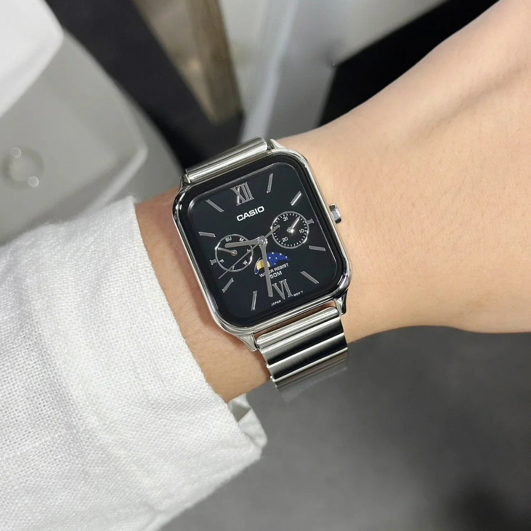 Reloj Casio Moonphase MTP-M305D-1A2V Unisex - Análogo
