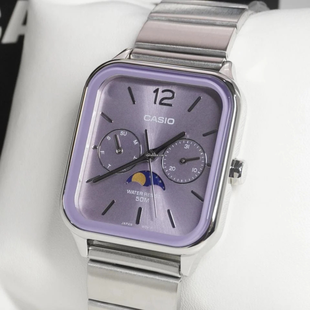 Reloj Casio Moonphase MTP-M305D-6AV Unisex - Análogo