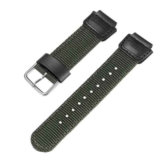 Correa Género y Cuero Verde 18mm para modelos Casio F91W | A158 | A168 | AE1200 | AE1300