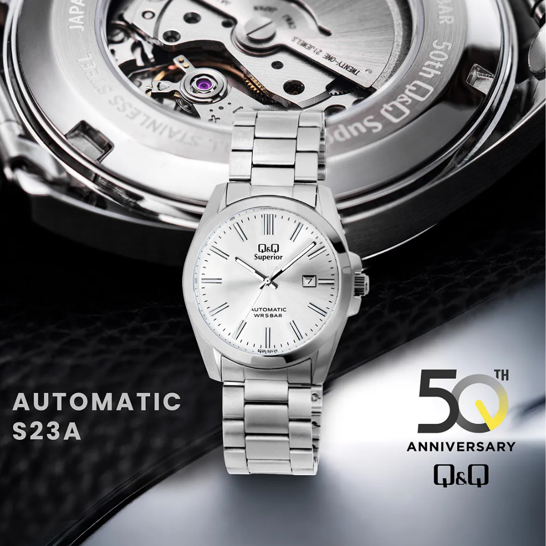 Reloj Q&Q S23A-505VK Automático 21 Jewels Hombre - Análogo