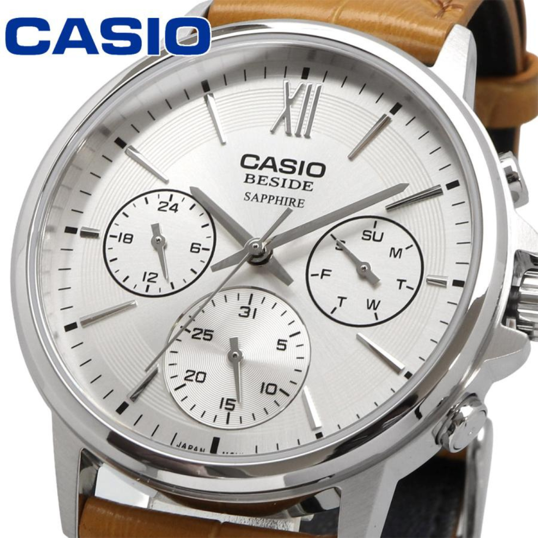Reloj Casio Beside BMS-300L-5AV Zafiro Hombre - Análogo