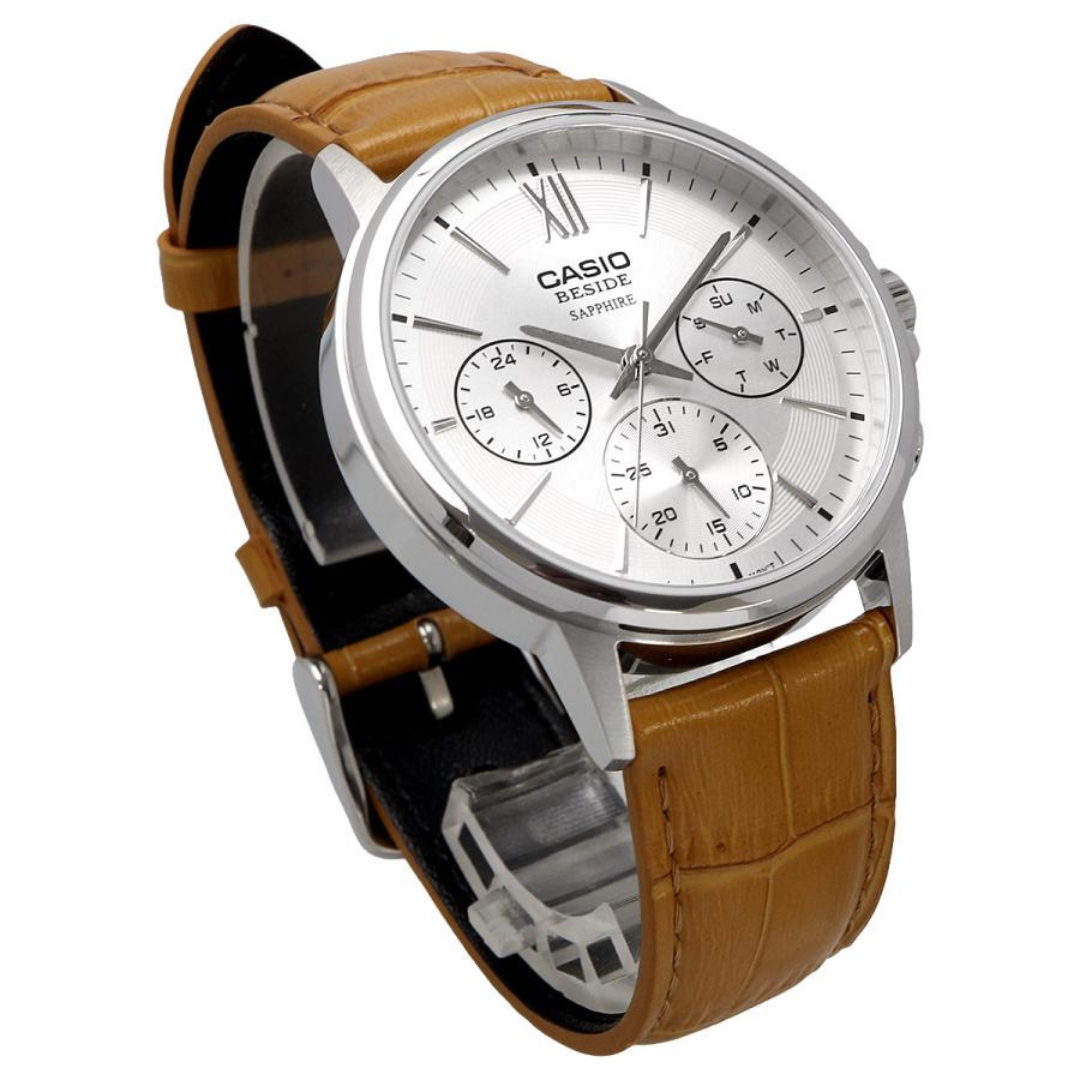 Reloj Casio Beside BMS-300L-5AV Zafiro Hombre - Análogo