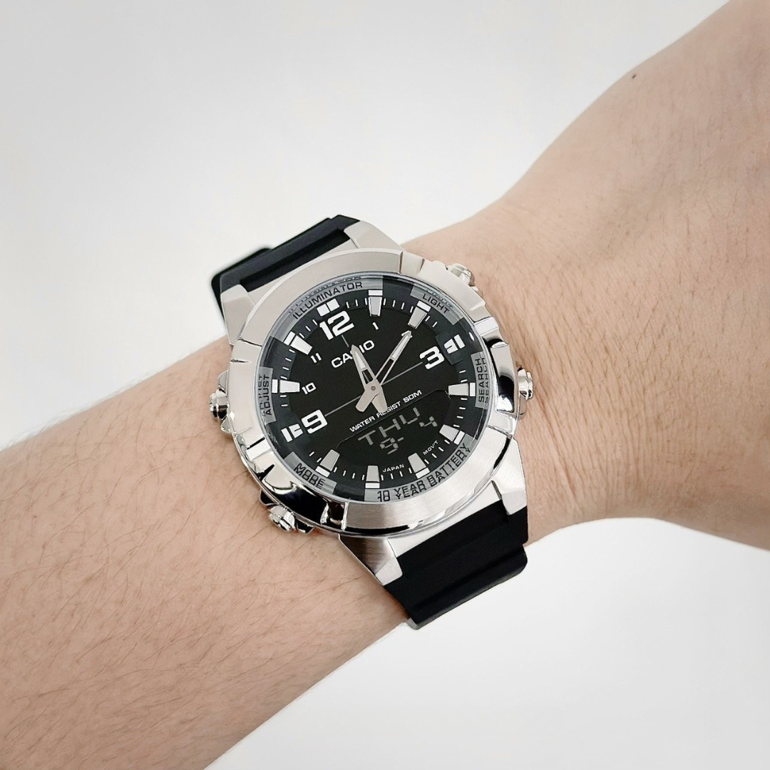 Reloj Casio AMW-870-1A Hombre - Análogo Digital