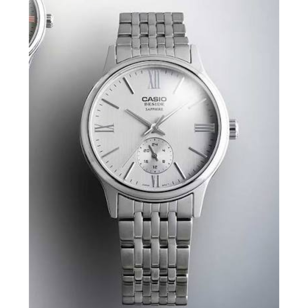 Reloj Casio Beside BMS-100D-7A Cristal Zafiro Hombre - Análogo