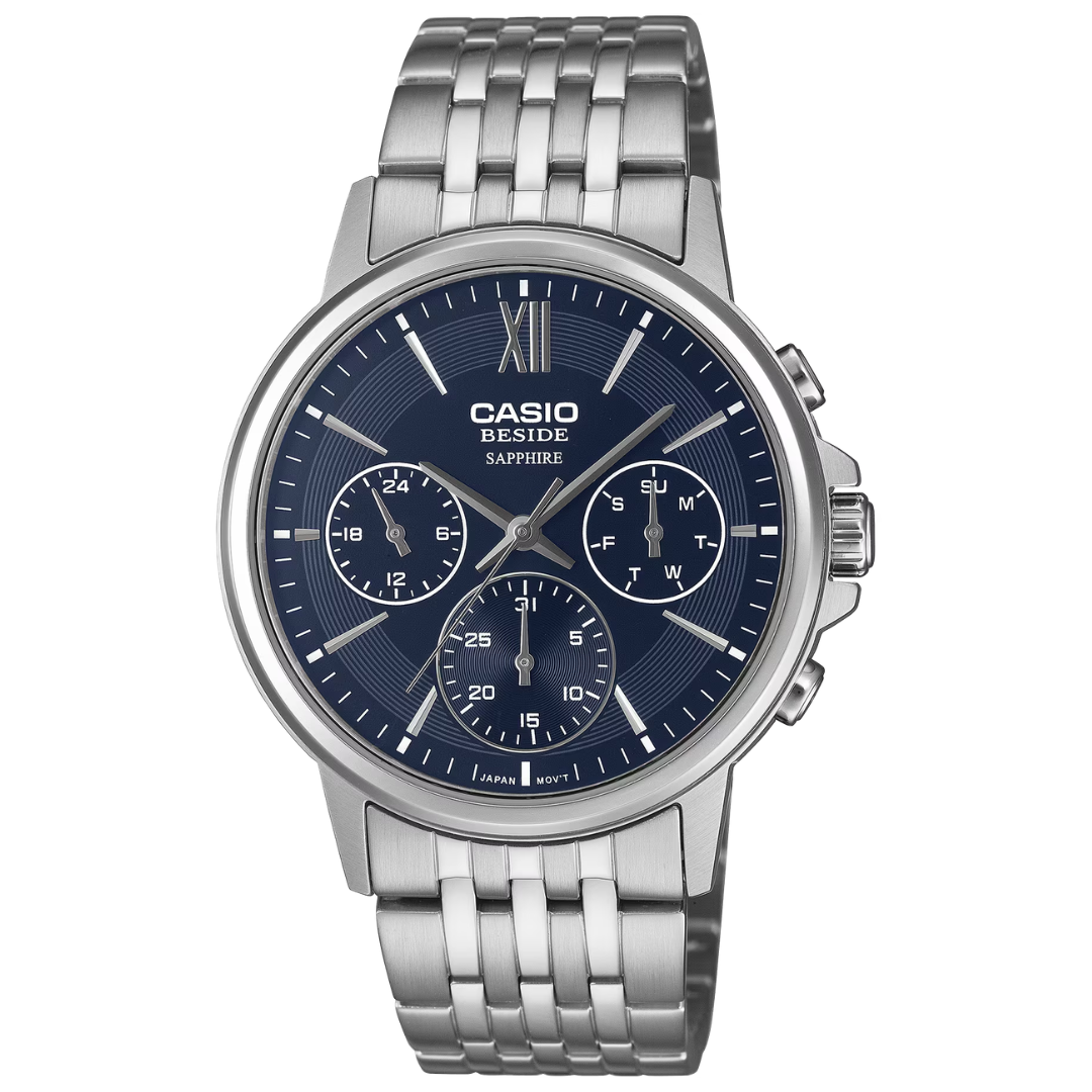 Reloj Casio Beside BMS-300D-2A Cristal Zafiro Hombre - Análogo