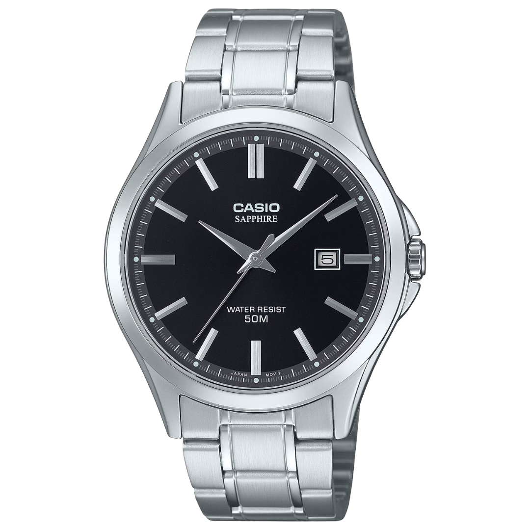 Reloj Casio MTS-115D-1A Cristal de Zafiro Hombre - Análogo