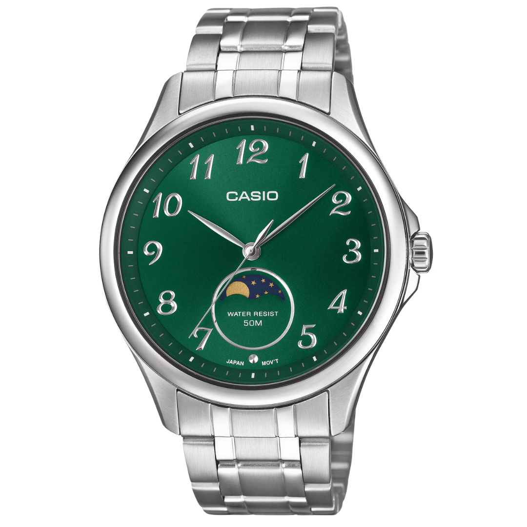 Reloj Casio Moonphase MTP-M110D-3A Hombre - Análogo