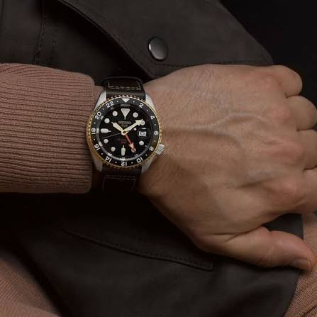 Reloj Seiko 5 Sports "Mocha GMT" Automático SSK036 Hombre - Análogo