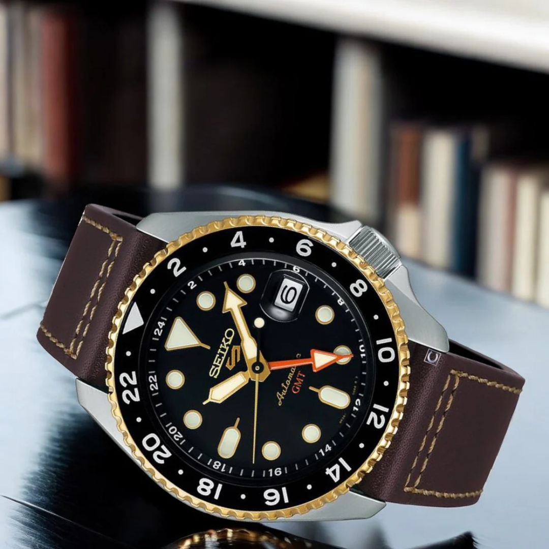 Reloj Seiko 5 Sports "Mocha GMT" Automático SSK036 Hombre - Análogo