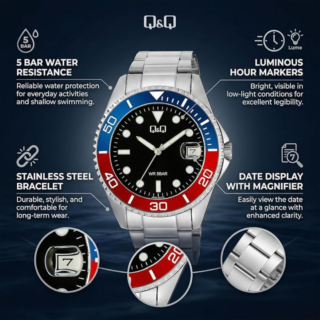 Reloj Q&Q A49A-001PY Hombre - Análogo