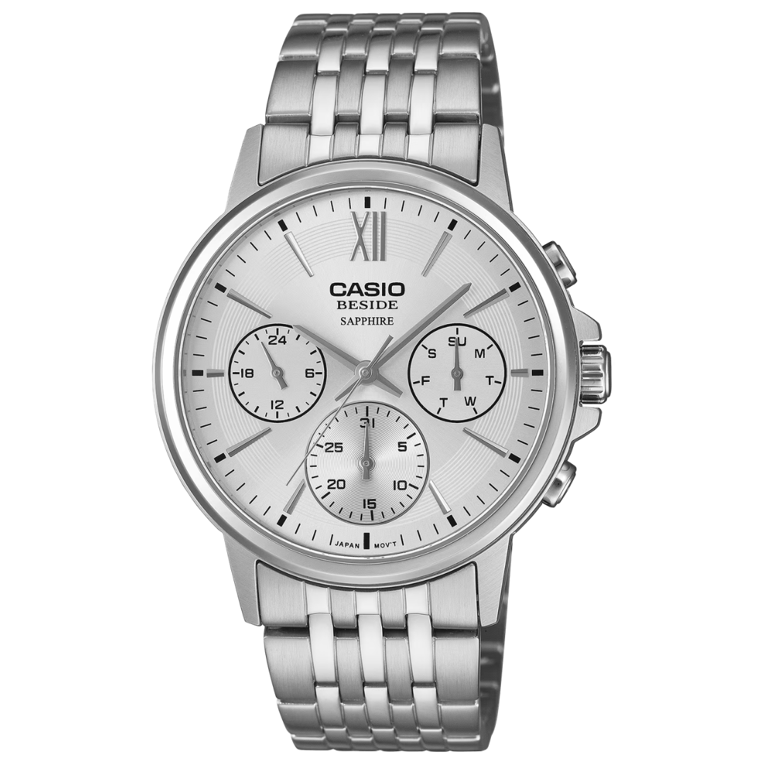 Reloj Casio Beside BMS-300D-7A Cristal Zafiro Hombre - Análogo