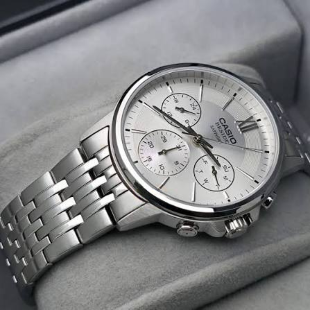 Reloj Casio Beside BMS-300D-7A Cristal Zafiro Hombre - Análogo