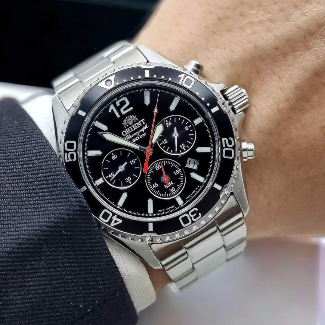 Reloj Orient Mako Solar RA-TX0202B Cristal Zafiro Hombre - Análogo