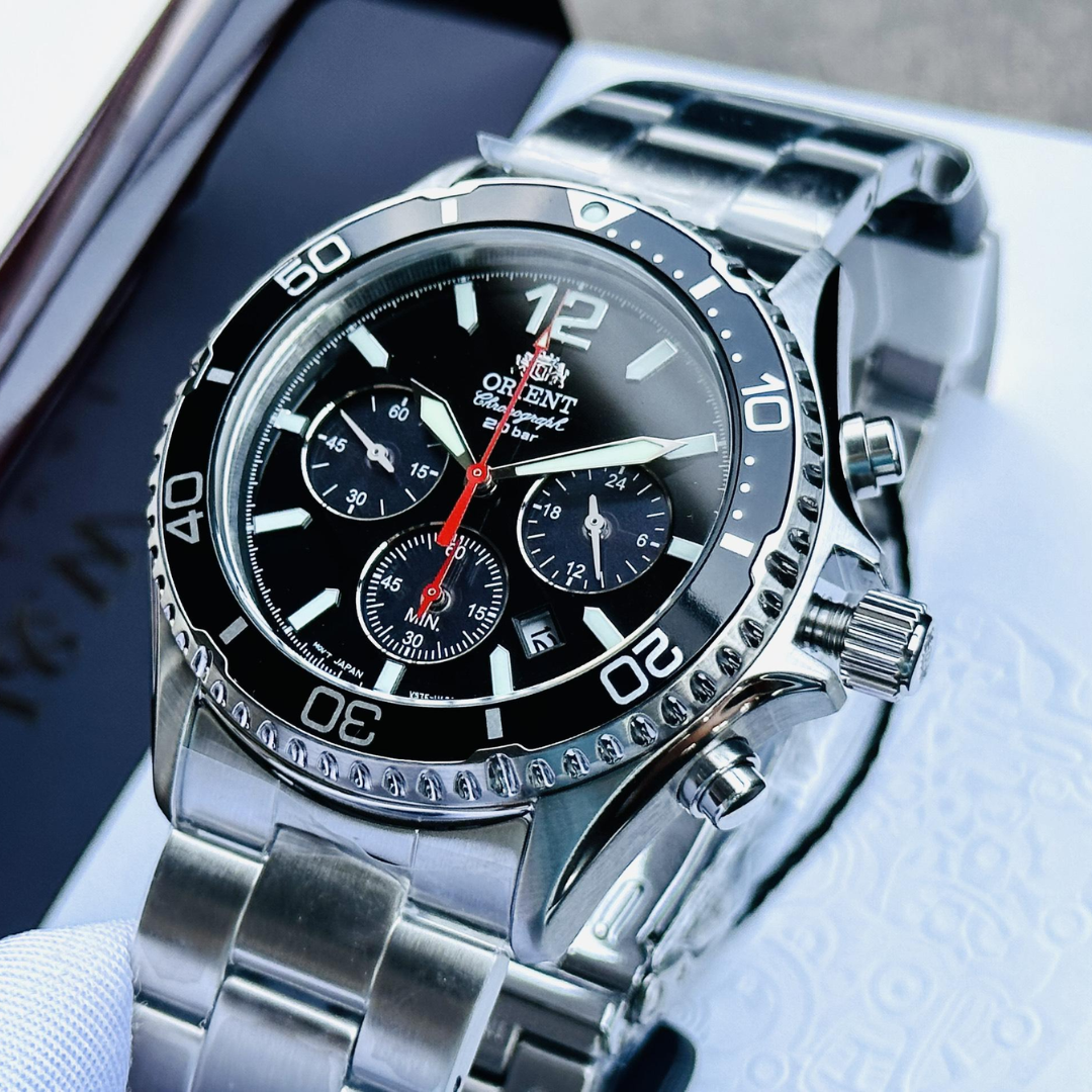 Reloj Orient Mako Solar RA-TX0202B Cristal Zafiro Hombre - Análogo