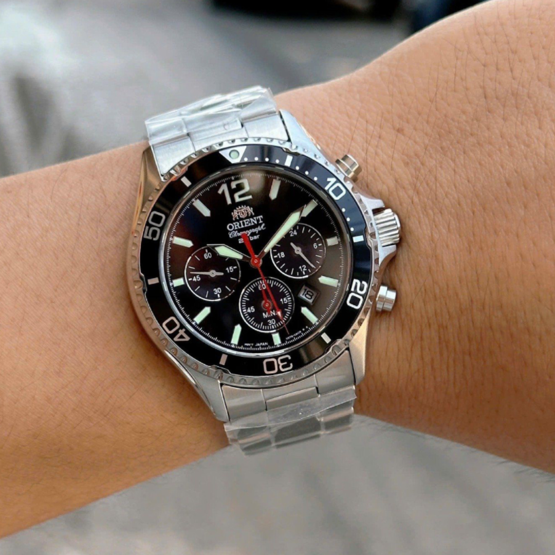 Reloj Orient Mako Solar RA-TX0202B Cristal Zafiro Hombre - Análogo