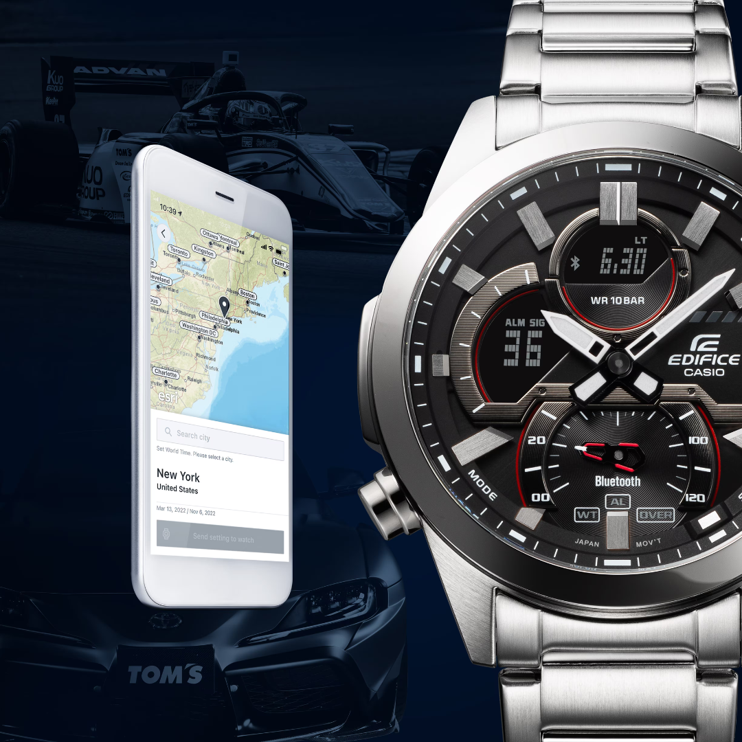 Reloj Edifice ECB-30D-1A Bluetooth Hombre - Análogo Digital