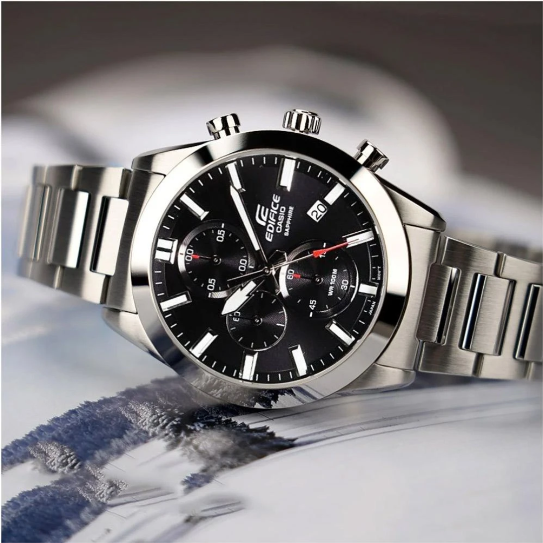 Reloj Edifice Cristal Zafiro EFB-710D-1A Hombre - Análogo